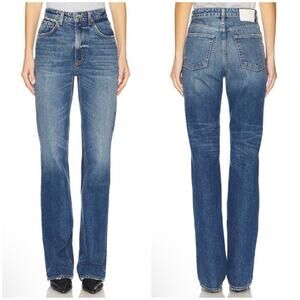 GRLFRND Melanie High Rise Boot Cut Jeans Los Feliz Wash Sz 28 Rigid Denim ✨